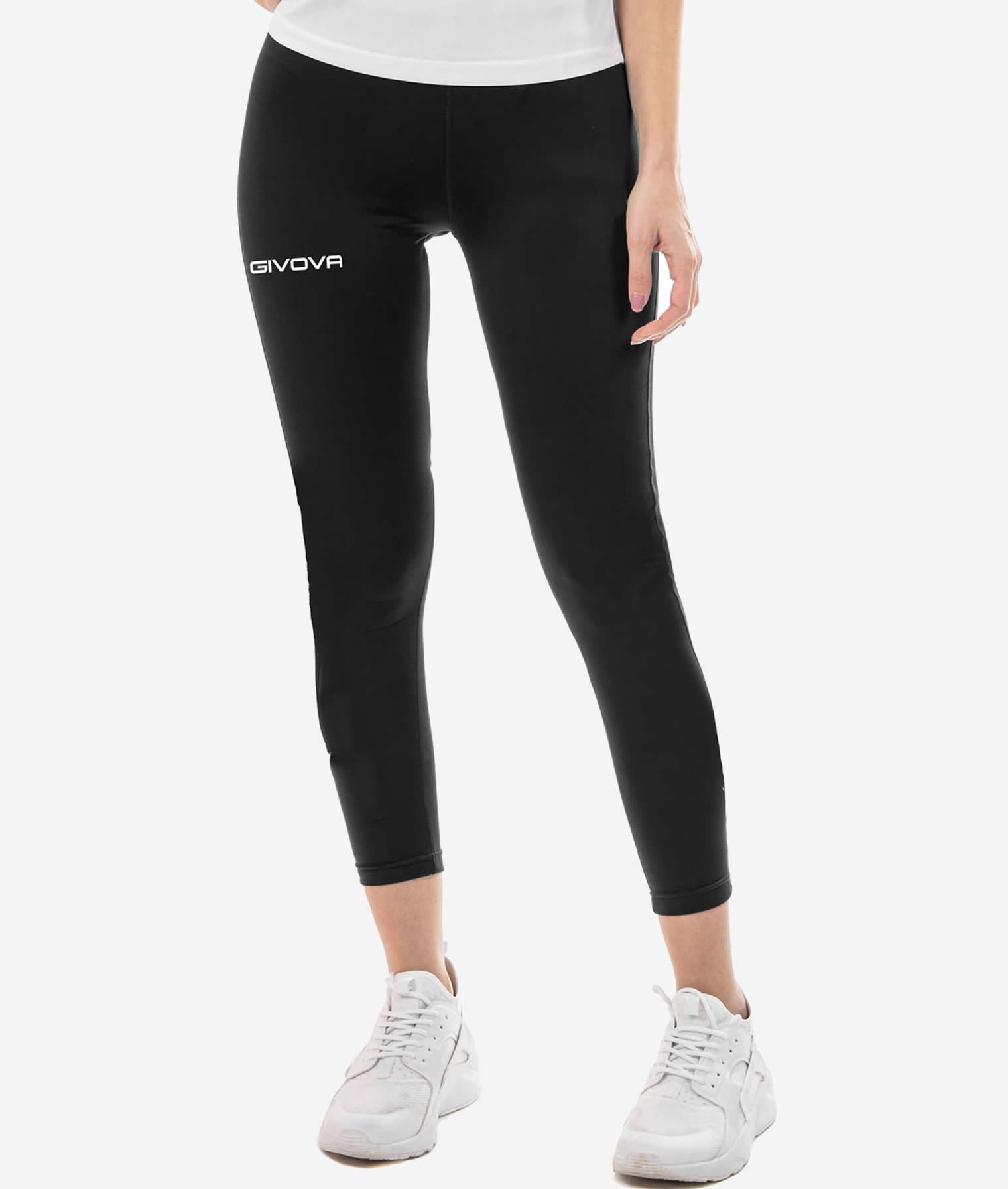 Pantalone fondo intimo corto Hockey Elastico Givova unisex nero
